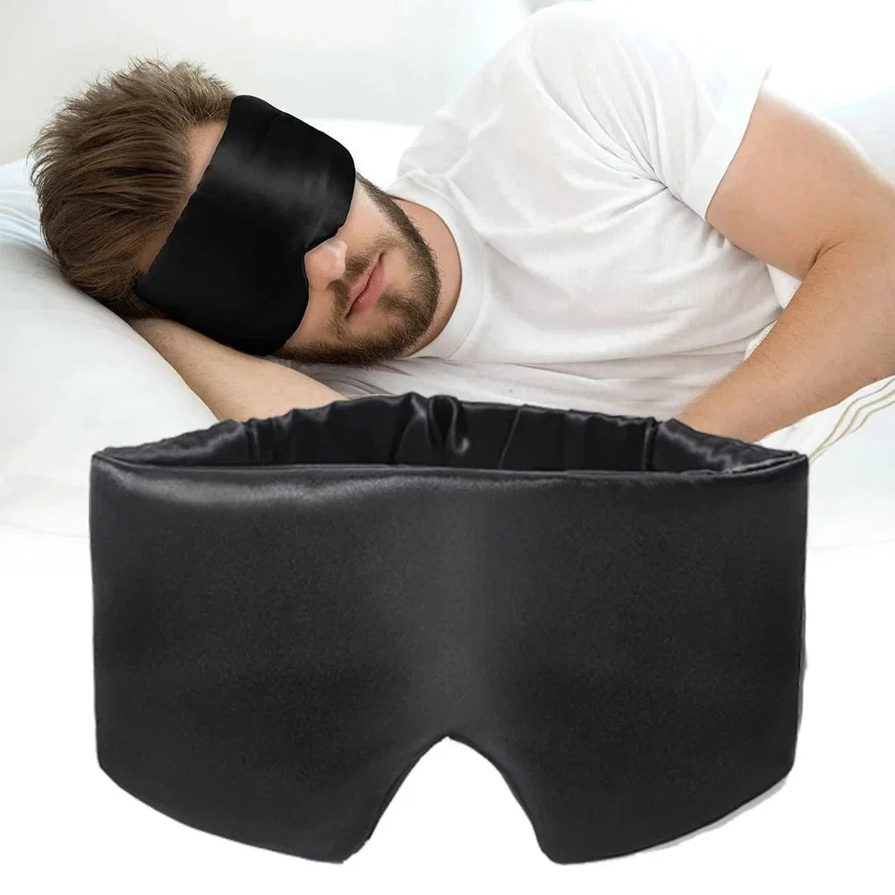 Sleep Mask Mulberry Silk Padded Light-Blocking & Hypoallergenic