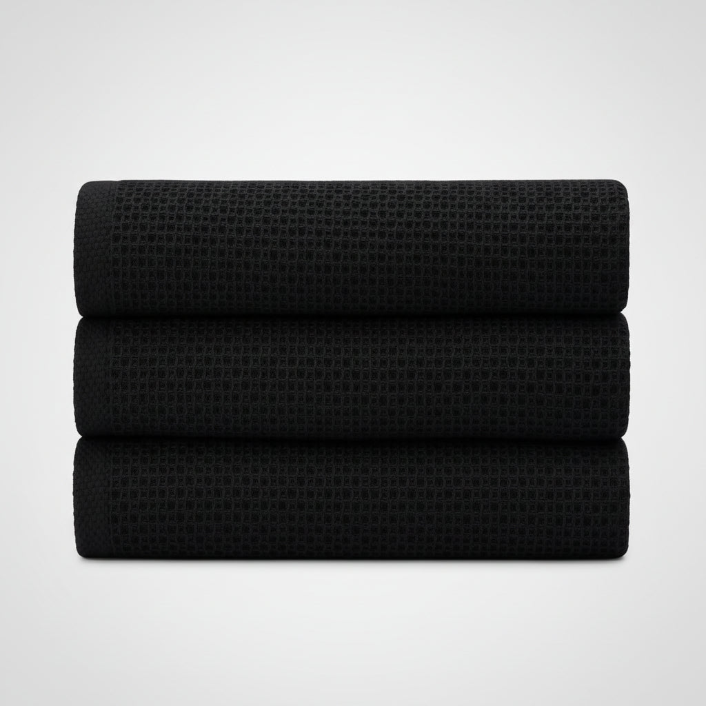 Absorbent Honeycomb Waffle Weave Cotton Dish Cloths Set