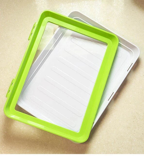 Food Storage Tray Airtight Foil Lid Stackable