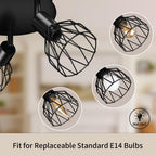 Adjustable Black Ceiling Spotlight Light | Vintage Industrial Style