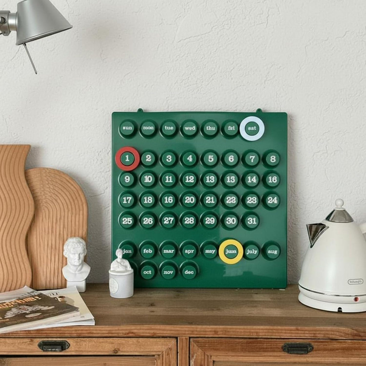 EvergreenChrono Wall Calendar - Sustainable Date Tracker