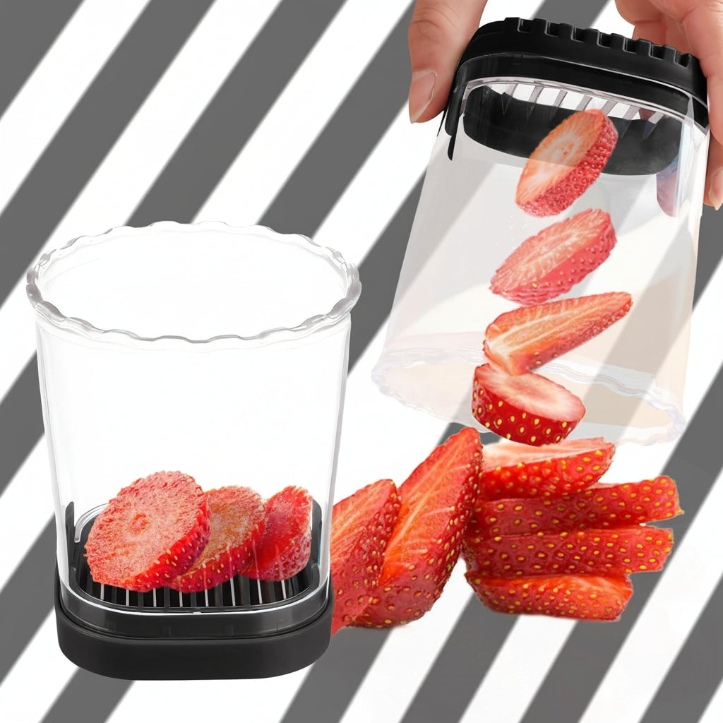 8-Blade Fruit Cutter for Easy Slicing of Strawberries and Salads