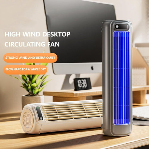 Bladeless USB Tower Fan – Portable Air Conditioning Cooler
