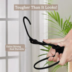 Heavy-Duty Plastic Clothes Hangers - Slim Closet Storage Set