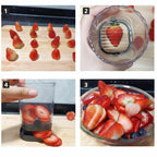 8-Blade Fruit Cutter for Easy Slicing of Strawberries and Salads