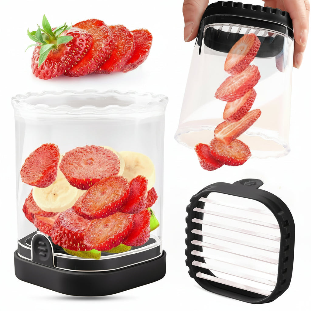 8-Blade Fruit Cutter for Easy Slicing of Strawberries and Salads
