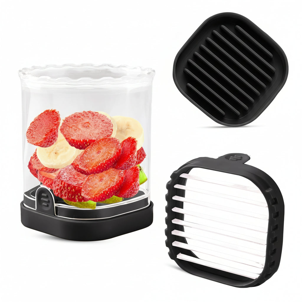 8-Blade Fruit Cutter for Easy Slicing of Strawberries and Salads