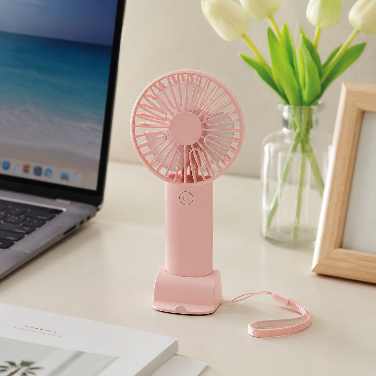USB-Rechargeable Phone-Holder Mini Desk Fan