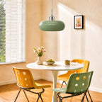 Geometric Transparent Glass Pendant Light (E27 Compatible)