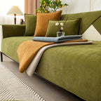 Elastic & Non-Slip Ribbed Chenille Sofa Cover
