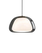 Frosted & Translucent Glass Dome Pendant Light
