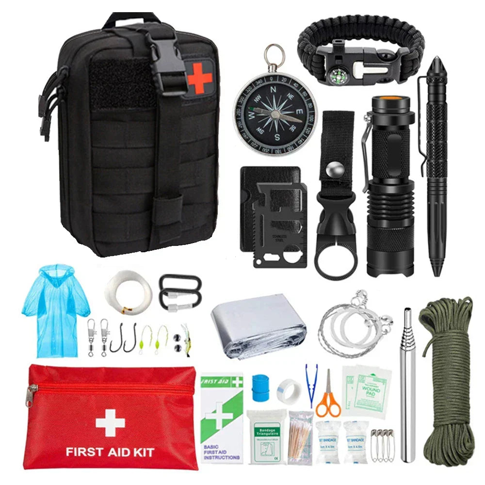 First Aid Kit 38-in-1 Molle-Compatible & Water-Resistant