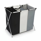 Foldable Aluminum Frame Laundry Sorter (3 Removable Bags)