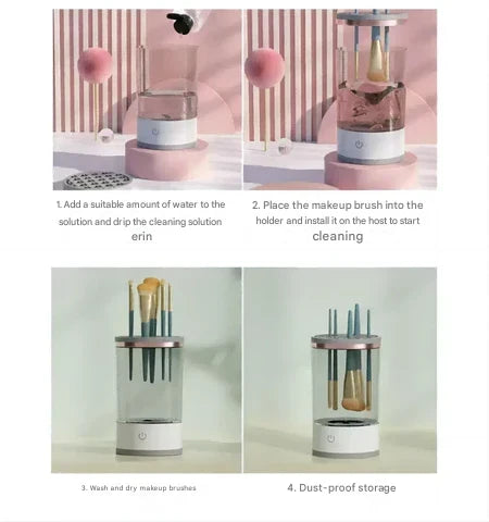 Makeup Brush Cleaner 7000 RPM Rapid Drying Rechargeable