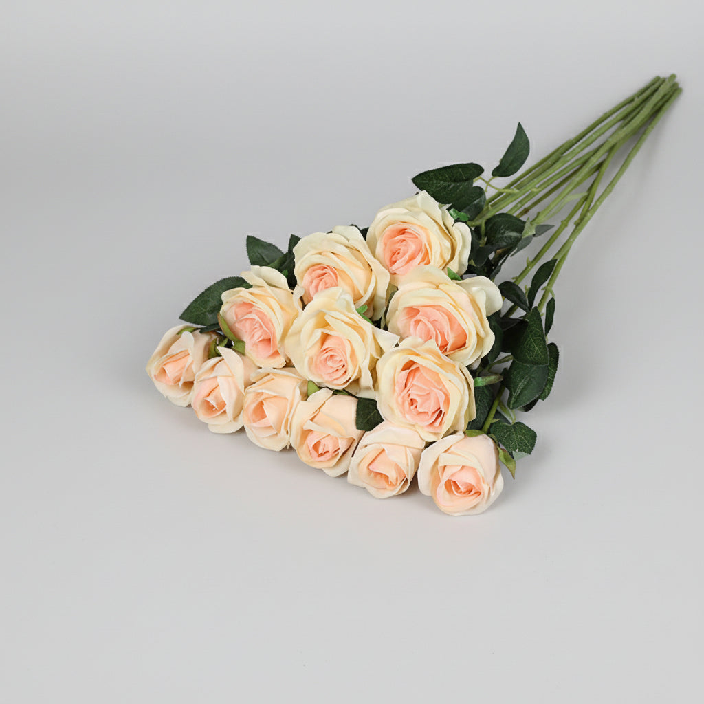Red Rose Bouquet - Artificial Floral Arrangement for Mother's Day Decor