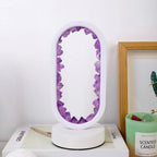 Crystal Lamp Handcrafted Natural Amethyst Ambient Light