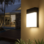 Motion Sensor Outdoor Wall Light with Flat Panel Design