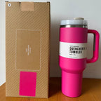 Insulated Tumbler 1.2L Stainless Steel Handle Lid