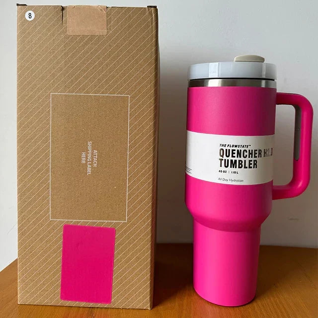 Insulated Tumbler 1.2L Stainless Steel Handle Lid