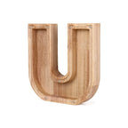 Piggy Bank Personalized Letter Sustainable Wood & Acrylic