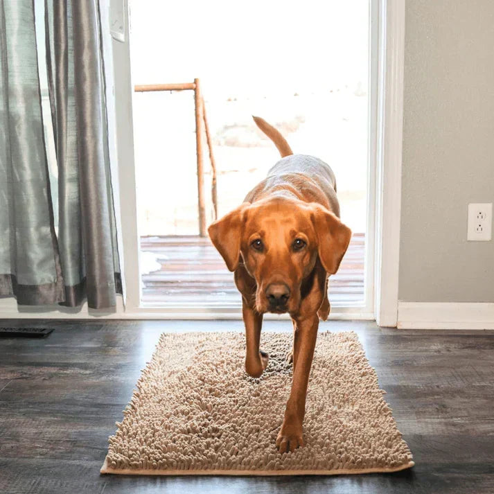 Dog Mat Ultra-Absorbent Chenille Non-Slip & Machine Washable