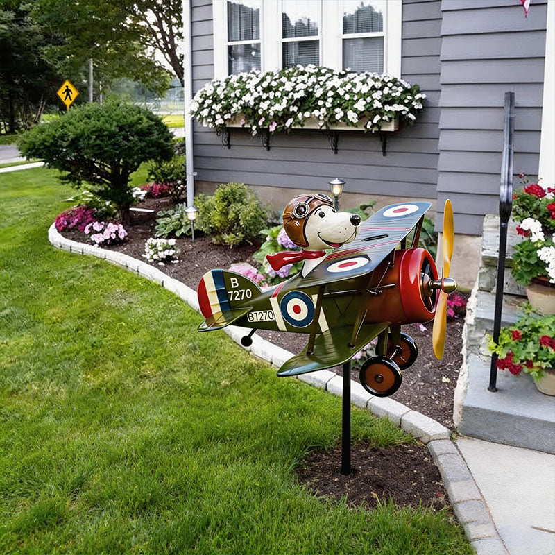 Weather-Resistant Stainless Steel Biplane Wind Spinner