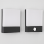 Motion Sensor Outdoor Wall Light with Flat Panel Design