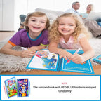 Water Coloring Book Set Reusable & Mess-Free 4 Books