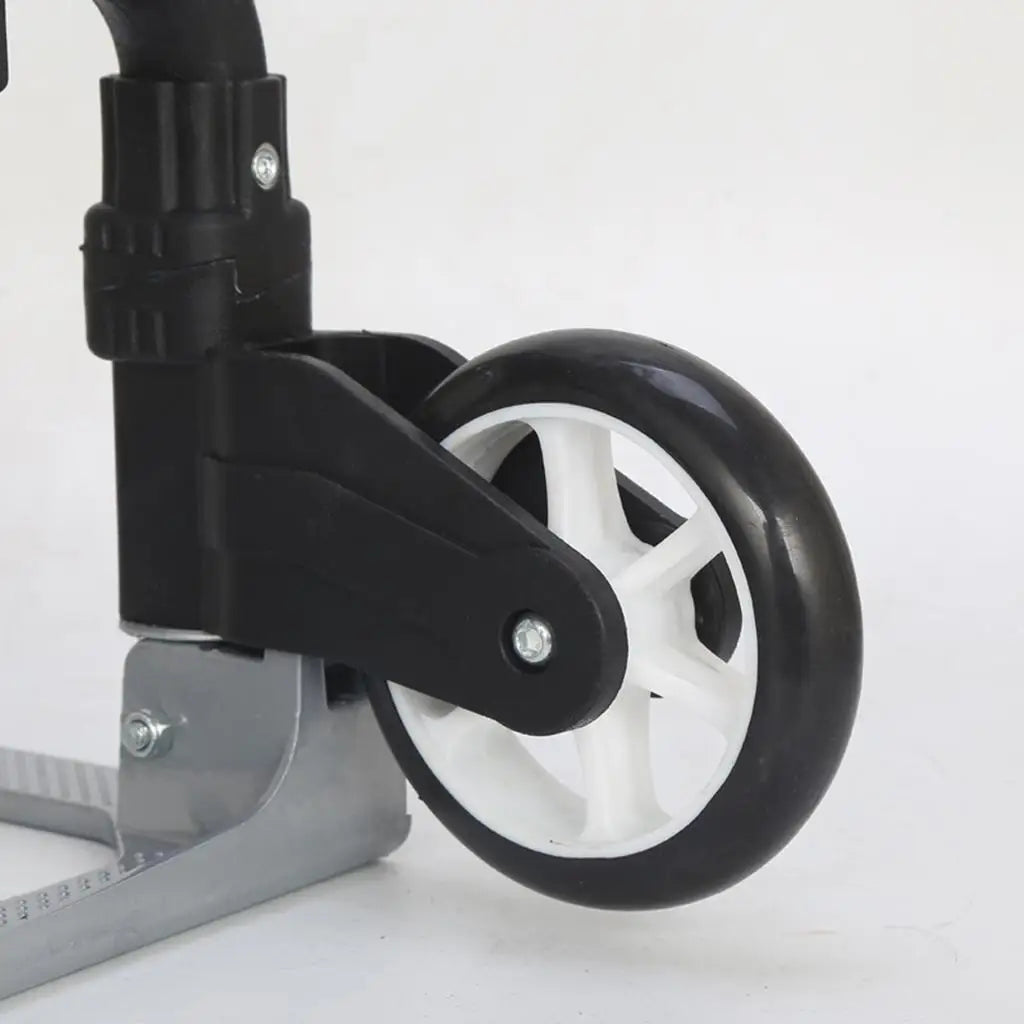 Folding Hand Truck Aluminum 165 Lb Capacity Quiet Wheels