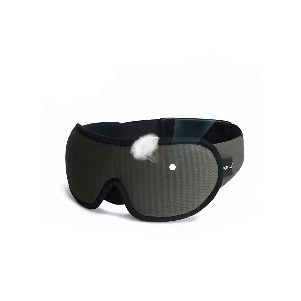 Sleep Mask 3D Contoured Light-Blocking Adjustable Strap