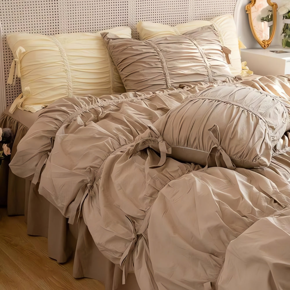 4-Piece Vintage Lace Bed Linen Set