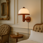 Wall Lamp Featuring Mushroom Design