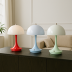 Table Lamp with Mushroom Design