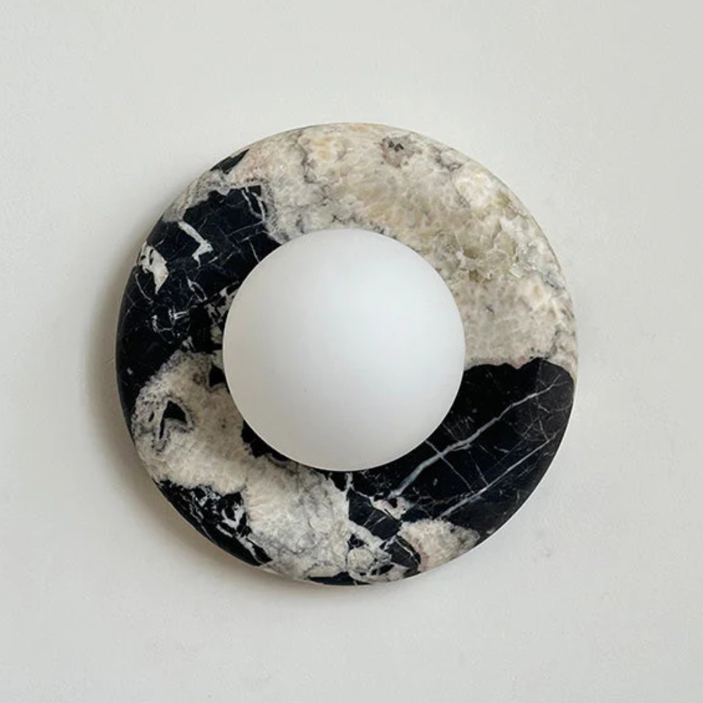 Elegant Indoor LED Wall Light Fixture - Modern Marble Sconce