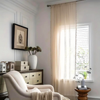 Crochet Curtain with Tassels in Boho Style