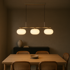 Contemporary 3-Bulb Bauhaus Style Island Hanging Light