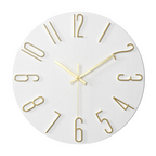 Contemporary Wall Clock with Minimalist Gold Aesthetic
