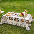 Moroccan Pattern Picnic Blanket - Boho Style Mat for Outdoor Use