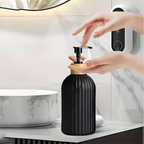 Simple Bamboo Soap Pump Dispenser – Minimalist Design