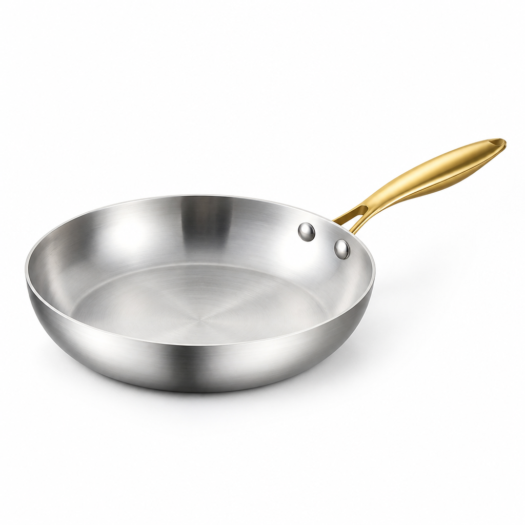 316 Stainless Steel Three-Layer Nonstick Frying Pan (Induction & Oven Safe)