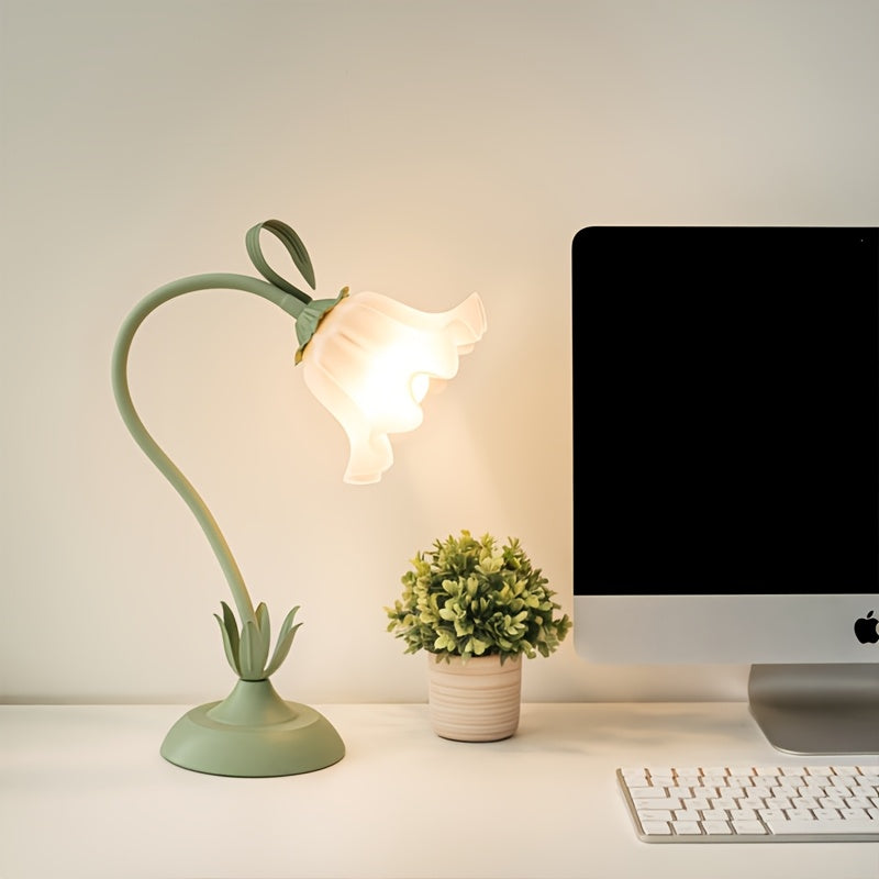USB Powered Table Lamp with Floral Design