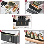 Sushi Maker Set Push-Button Multi-Shape Dishwasher-Safe