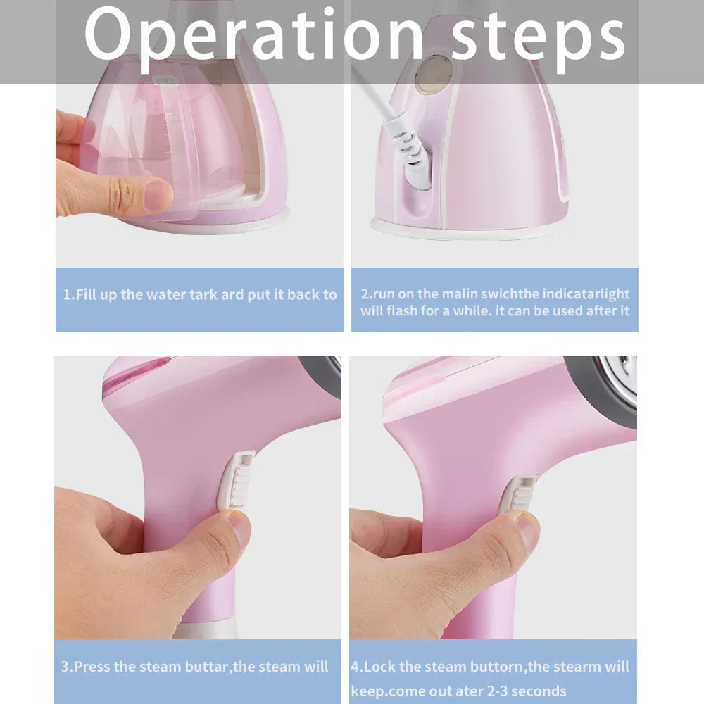 Vertical Garment Steamer Rapid Heat-Up 1500ml Tank