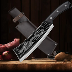 Chef Knife Hand-Forged 4Cr13 Stainless Steel Wood Handle