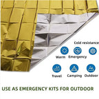 Emergency Poncho Blanket Reflective Insulation Water-Resistant
