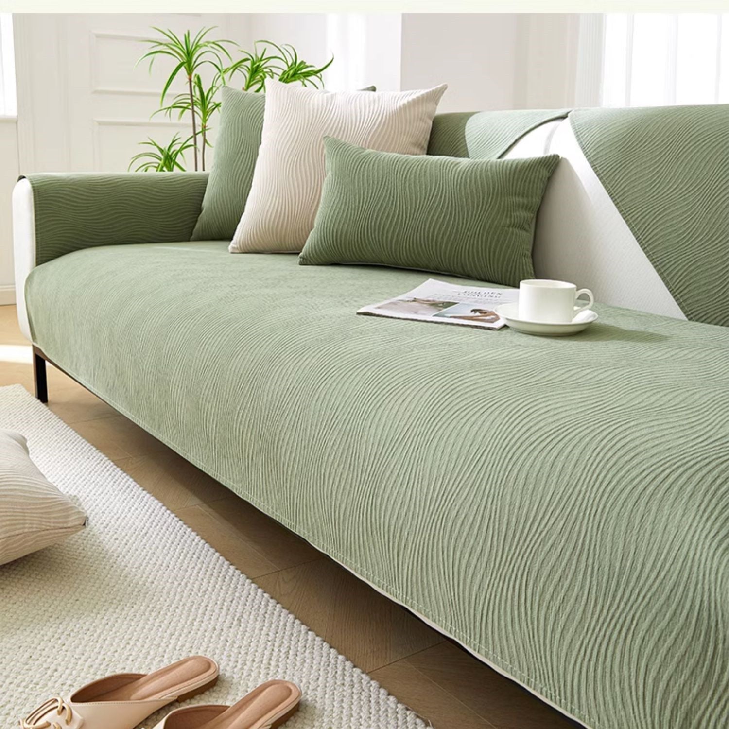 Cozy Chenille Couch Slipcover for Comfort and Protection