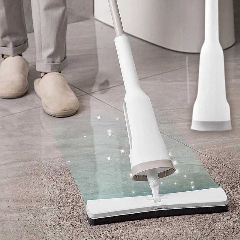 Floor Mop Easy-Squeeze Built-In Dispenser & 180° Swivel