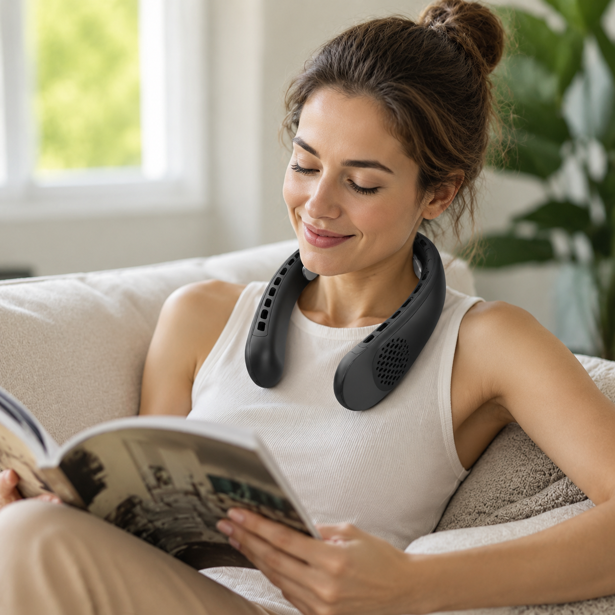 USB-C Rechargeable 360° Airflow Neck Fan