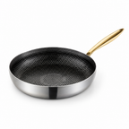 Honeycomb Nonstick 316 Stainless Steel Frying Pan (Induction Compatible)
