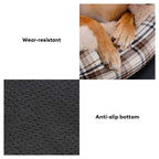 Dog Car Seat Plush Non-Slip Base & Adjustable Straps